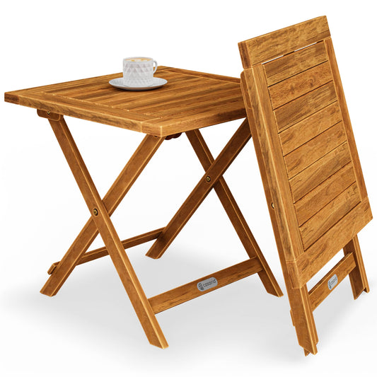 Casaria Beistelltisch Balkon Klappbar Holz Tisch