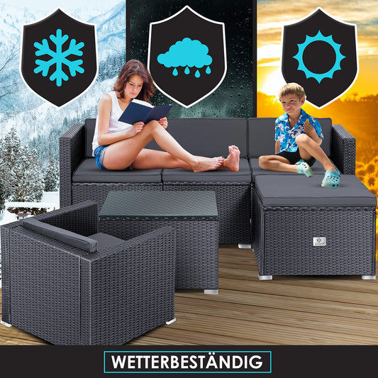 KESSER Aruba Lounge Gartenmöbel Set 4-5 Personen